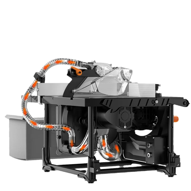 Multifunctional solid wood laminate flooring installation cutting chainsaw dust-free woodworking table saw