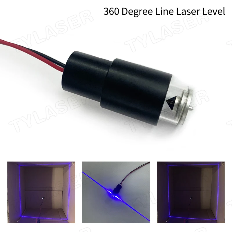 360 Degree Laser Level 405nm 30mW 50mW 100mW Blue Line Laser Diode Module for Tester Laser Engraving Machine Woodworking Tools