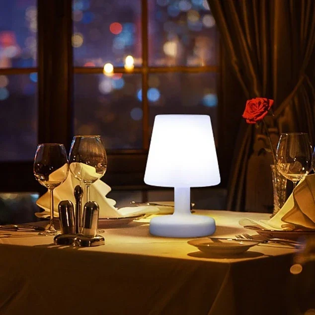 

Creative Restaurant Retro Desktop Light Nordic Warm Light Remote Control Night Light LED Bedside Decorative Table Lamp