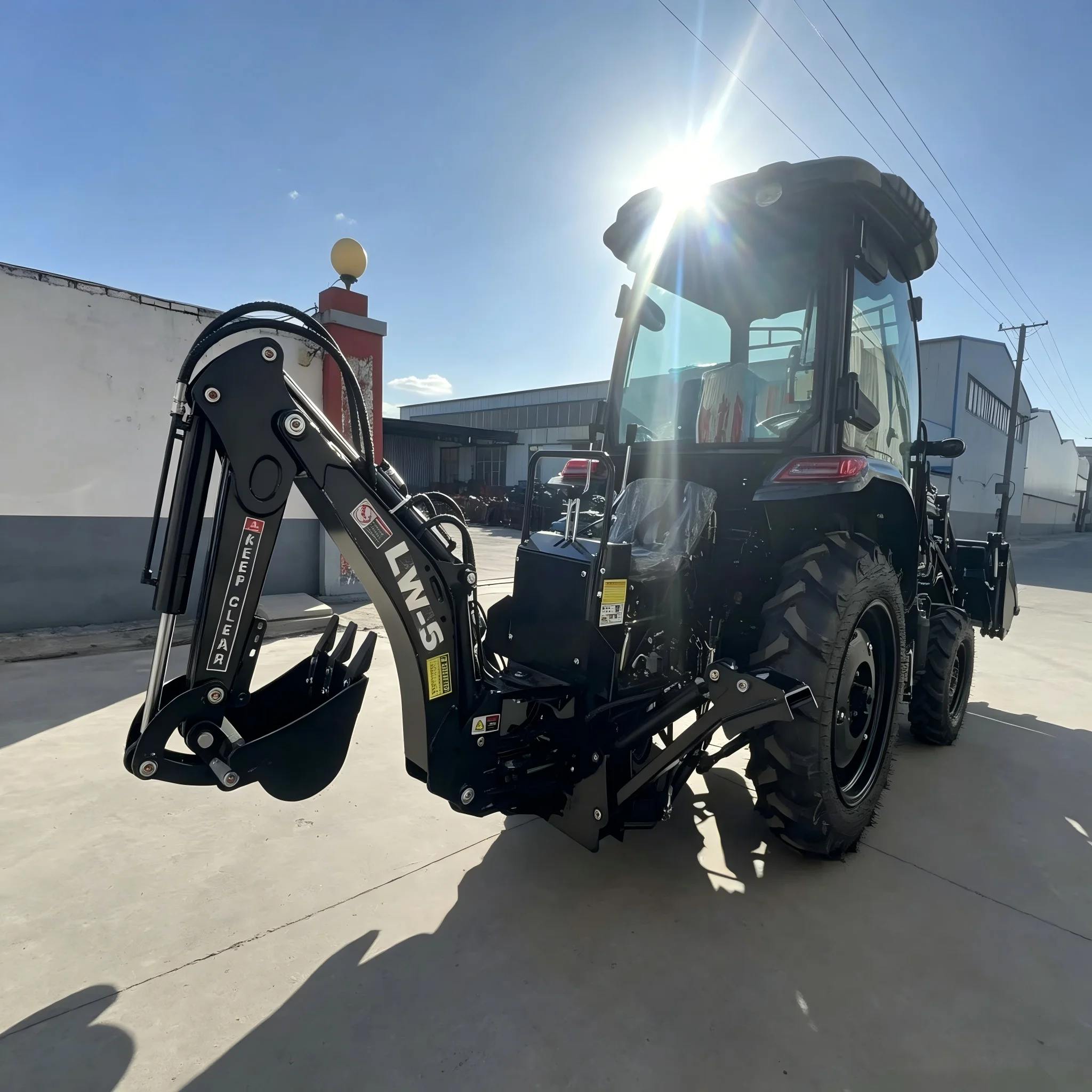 AOYU 4WD 50HP Farm Tractor wit - Tractor Backhoe ulasan dan harga