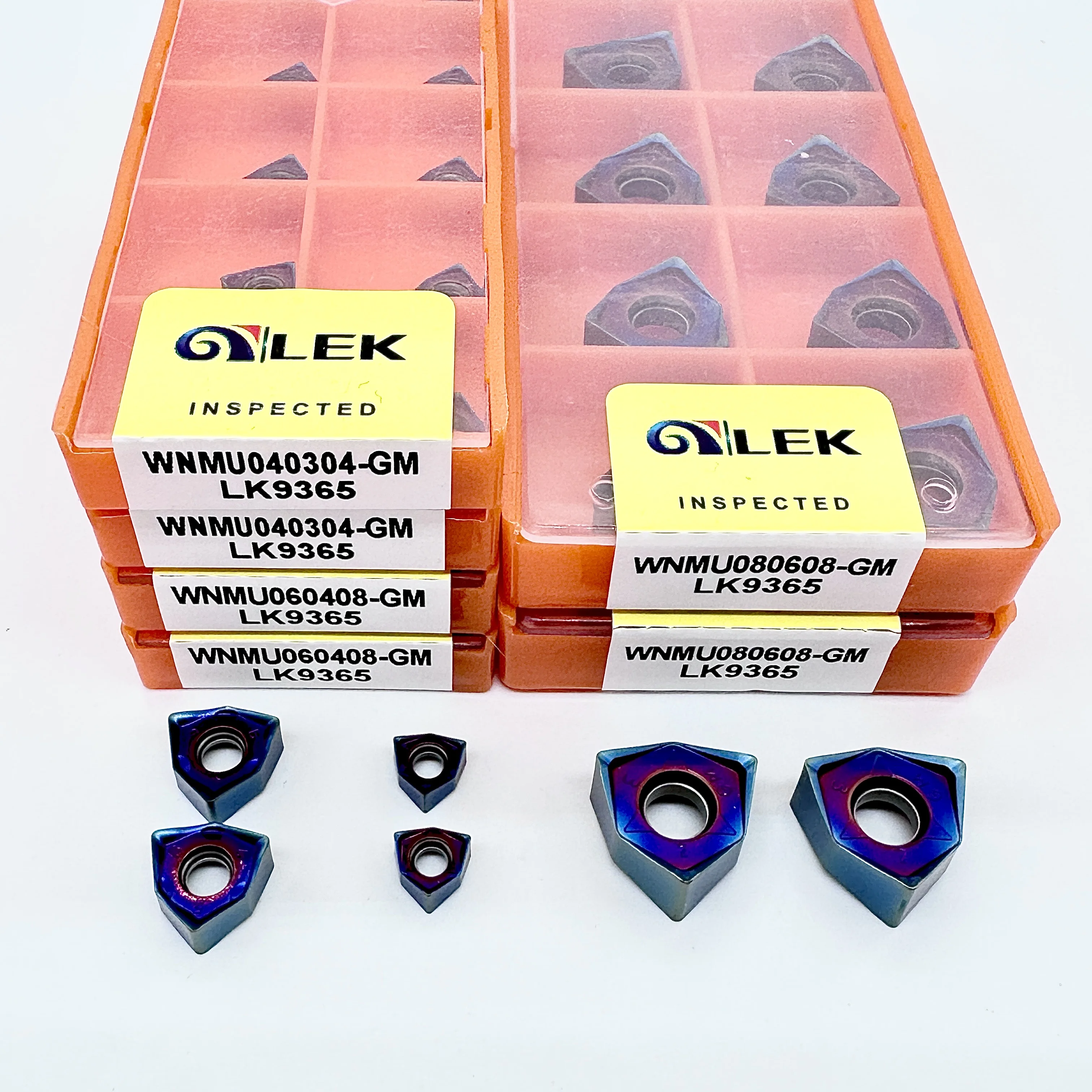 

WNMU040304 WNMU060408 WNMU080608-GM LK9365 Double-sided hexagonal plane milling inserts CNC Cutting tools Steel processing