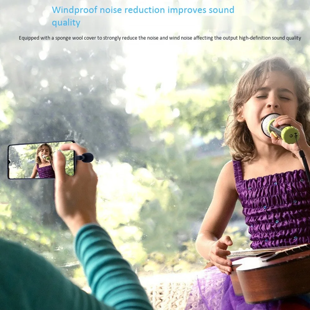 Ledistar ไมโครโฟนคอนเดนเซอร์สำหรับสมาร์ทโฟน, ไมค์มินิลดเสียงรบกวนได้ไวต่อการ TYPE-C อินเตอร์เฟซ