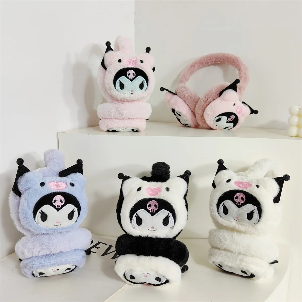 

Sanrio Winter Cartoon Plush Ear Muffs Students and Children Can Protect Their Ears Against Cold Warm Soft Kuromir Ear Muffs