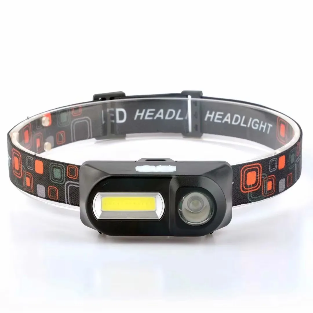 

Double Light Sensor Headlamp USB LED XPE+COB 180LM Rechargeable Outdoor Camping Working Repairing Headlight With 18650 Battery