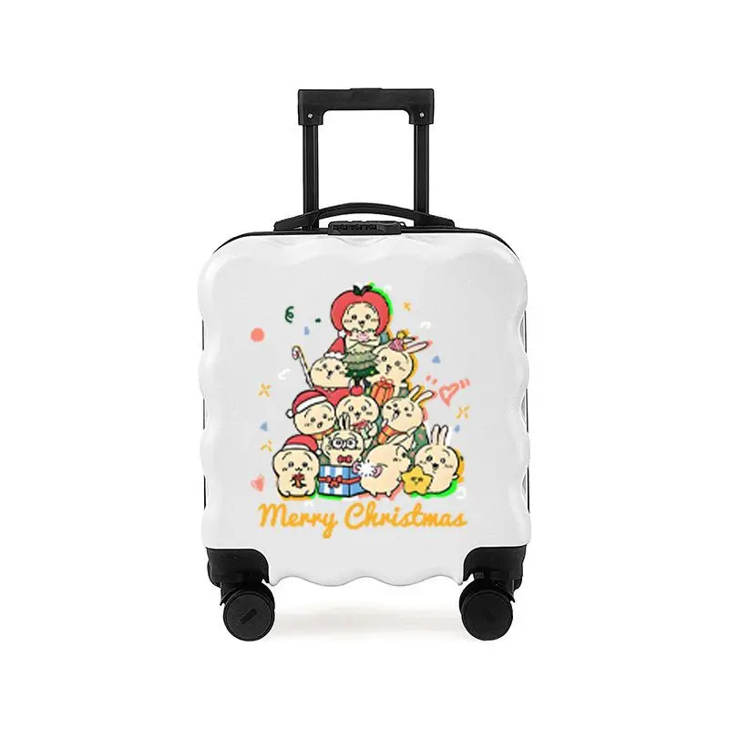 Kawaii Hachiware Trolley Case Man Girl Gift Luggage 18 Inches Bags for Woman Student Boarding Password Travel Anime