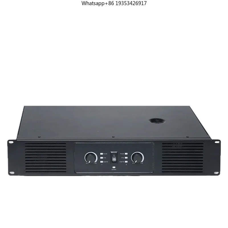 Professional Power Amplifier Dual Channel, Stage Audio Performance Meeting Room Suitable for KTV Post-stage Audio Speakers