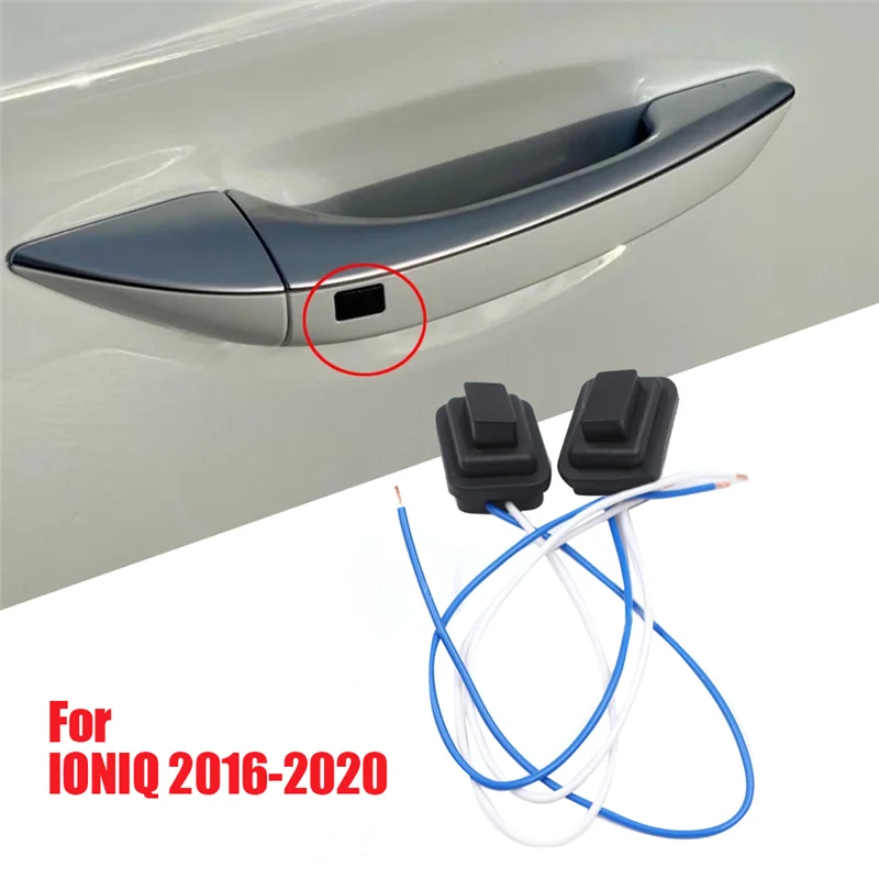 1Pair Inductive Exterior Handle Button Key 82651-G2720 82661G2720 for Hyundai IONIQ 2016-2020 Door Puller Small Switch