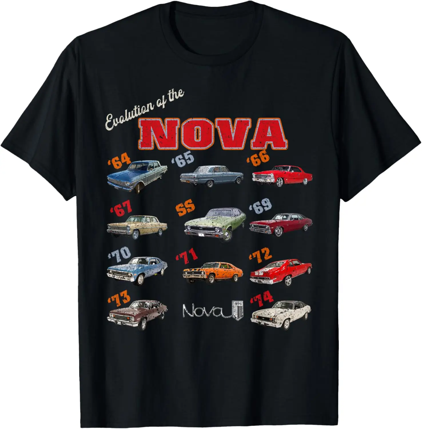 1969 72 63 64 65 66 67 68 70 71 73 74 chevys nova Evolution T-Shirt