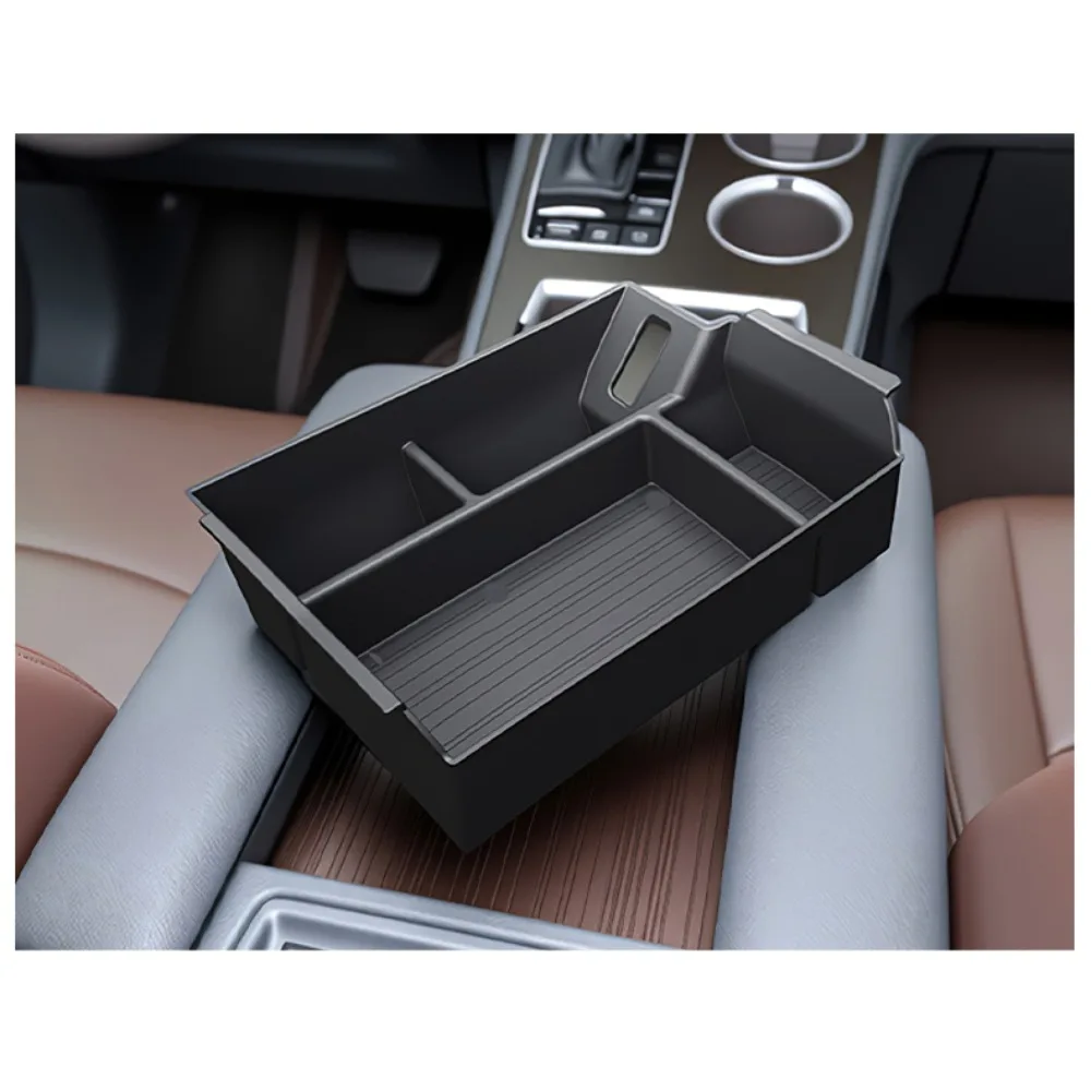 Für Toyota Sienna 2021-2026 Armlehnen-Aufbewahrungsbox Mittelkonsolen-Organizer Ablage Schwarz Innenausstattung Zubehör Upgrade-Kit Plus – Detail 9