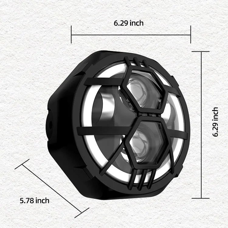 مصباح أمامي LED عالي السطوع مقاوم للماء - شعاع الاختراق للدراجات الإلكترونية والدراجات النارية على الطرق الوعرة والدراجات الكهربائية الثلجية #5