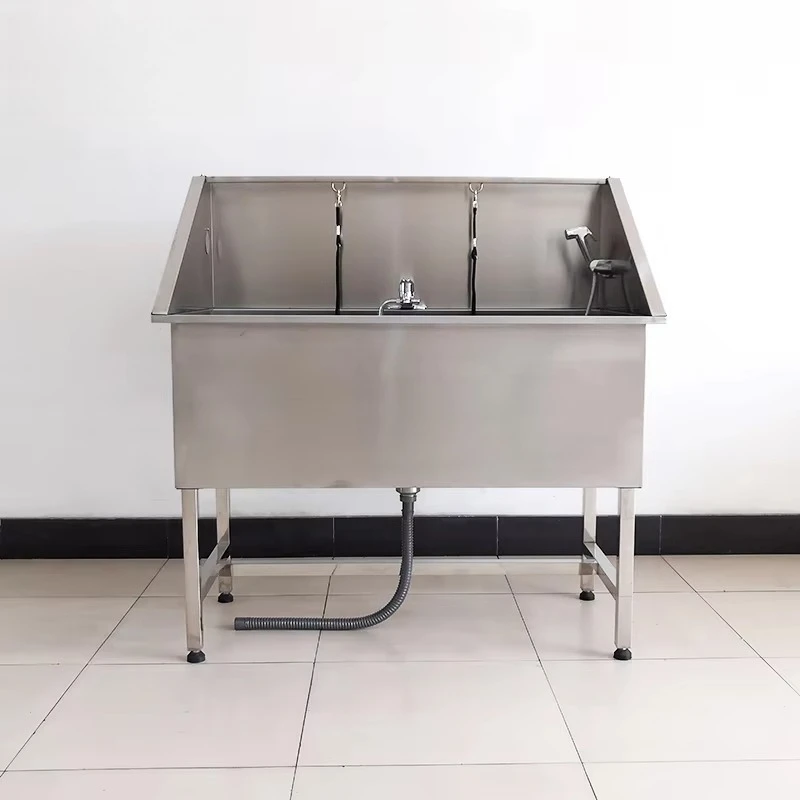 2026 Pet Grooming Stainless Steel Dog Pet Bath Pet Bathtub Dog Washing Station Grooming Tub