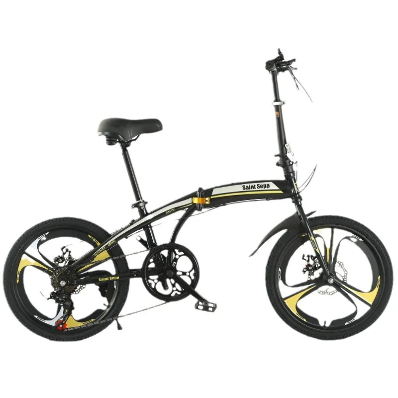 Ultra-light Portable Folding Bicycle 20 Inch Variable Speed Aluminum Alloy Bicycle Adult Outdoor Riding