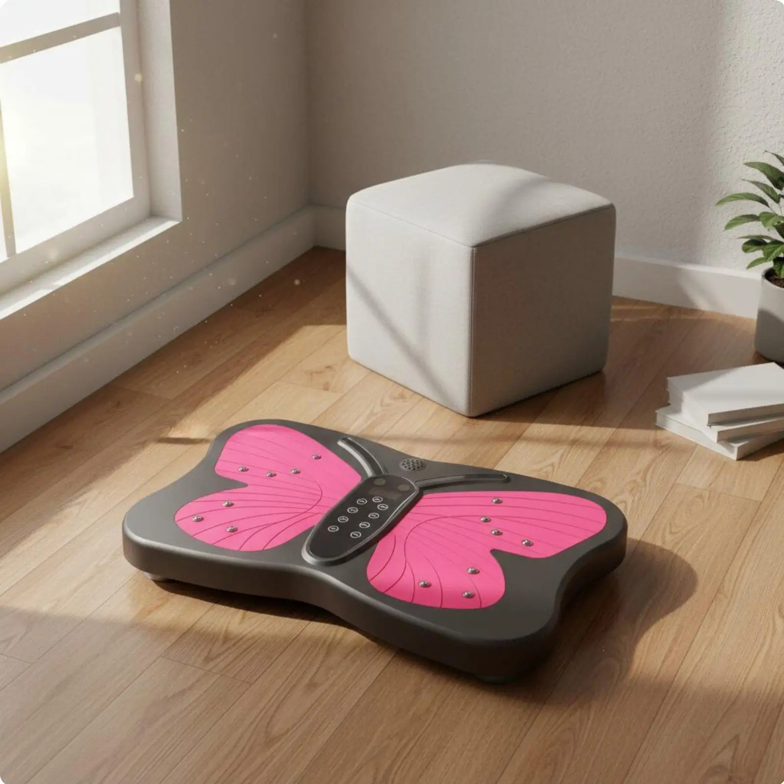 Full Body Vibration Machine Exercise Platform with Wireless BT Speaker for Home Gym Fitness Shaking Plate