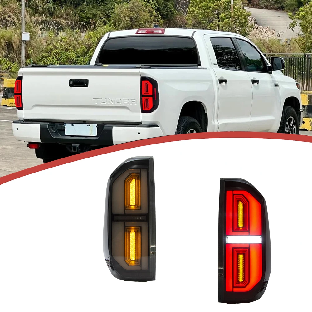 

Светодиодный задний фонарь DK Motion в сборе для Toyota Tundra 2014-2021, светодиодный задний фонарь, аксессуары для автоматических задних фонарей