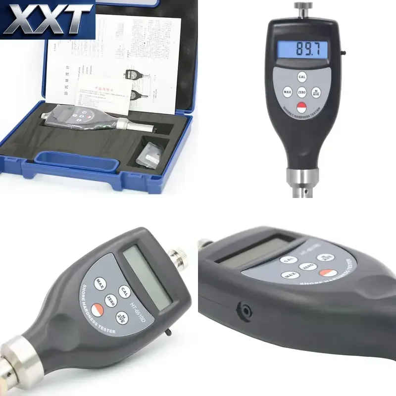XXT HT-6510DW Digital Wood Hardness Gauge, Professional Timber Testing Instrument with 10HD-90HD Measuring Scope