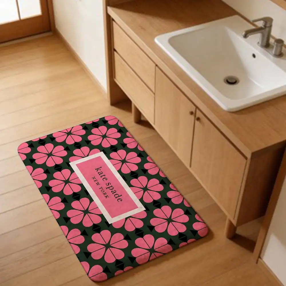 Kate Spade Floor Mat Rectangle Anti-slip Home Soft Badmat Front Door Indoor Outdoor Mat Welcome Doormat