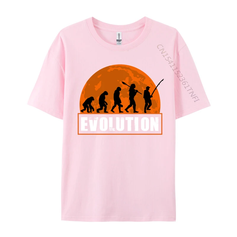 Memancing evolusi manusia lucu untuk nelayan Fashion Fishing Evolution Of Man t-shirt atasan & kaus kustom untuk pria Hadiah kaus