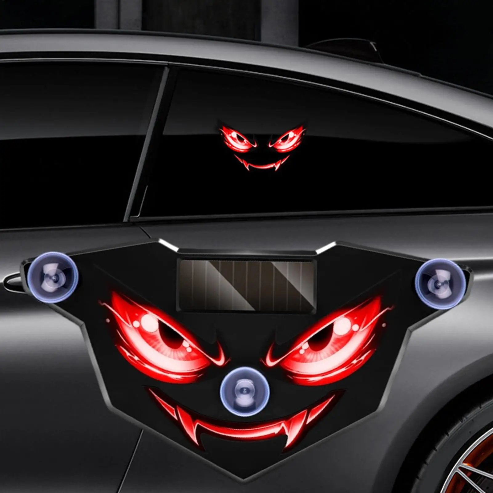 Solar Eyes Light For Car High-Bright Reflective Eye Warning Sign Solar Powered LED Car Light For Vehicle SUV Truck Van RV
