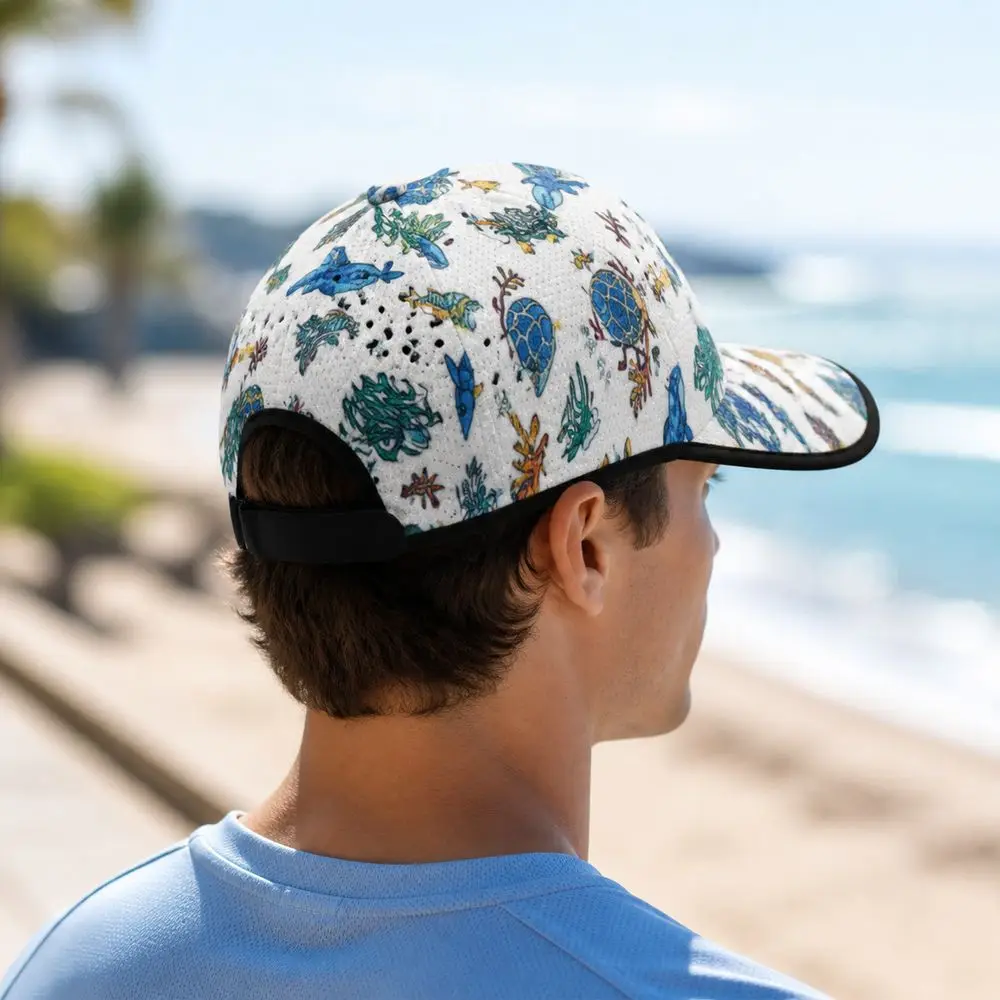 Creative Gift Seamless Baseball Cap Quick Drying Lightweight Outdoor Hat Polyester Visor Cap