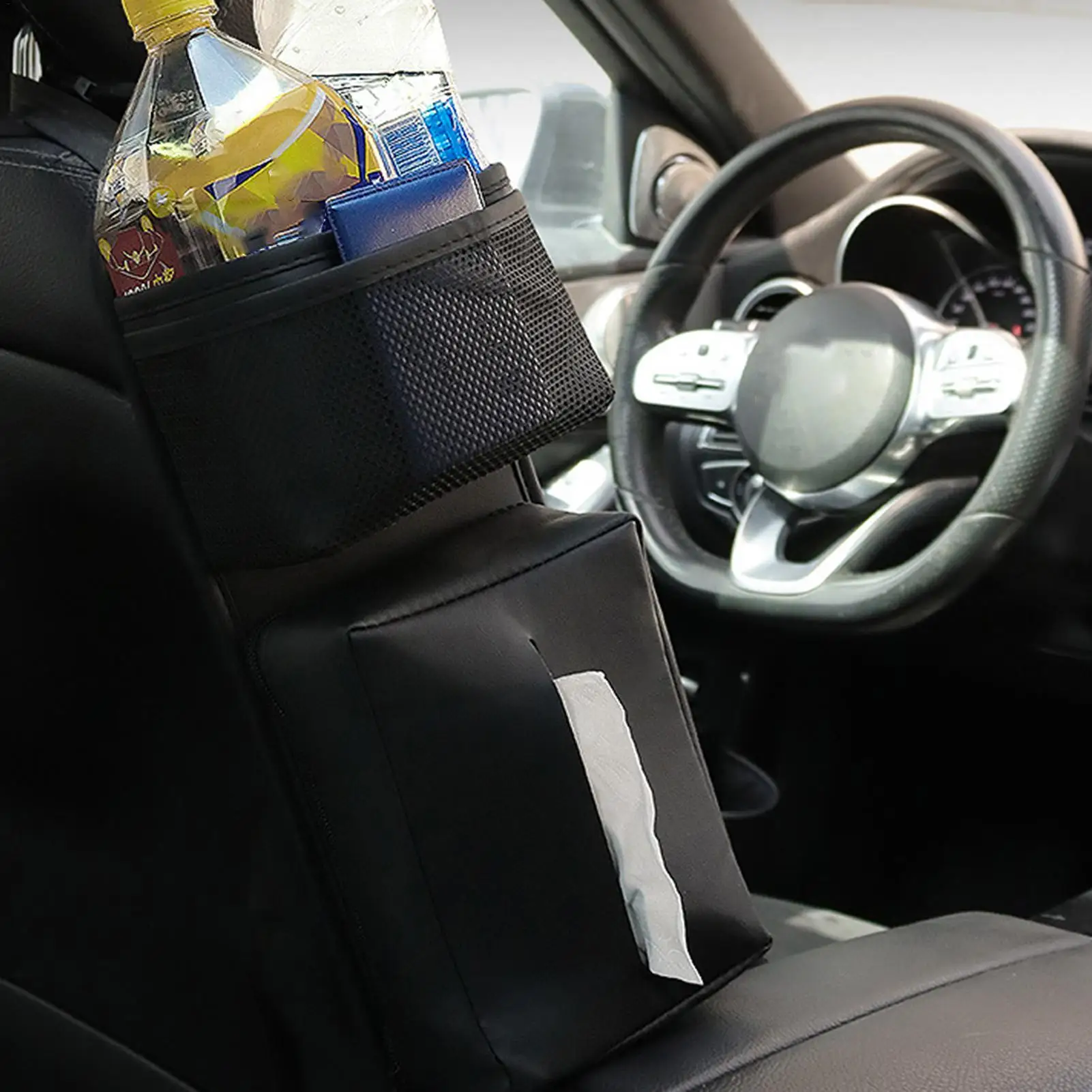 Tissue Car Holder Automotive Seat Napkin Dispenser Box Auto Napkin Holder Dispenser For Drivers Travelers SUVs RVs Sedans Trucks