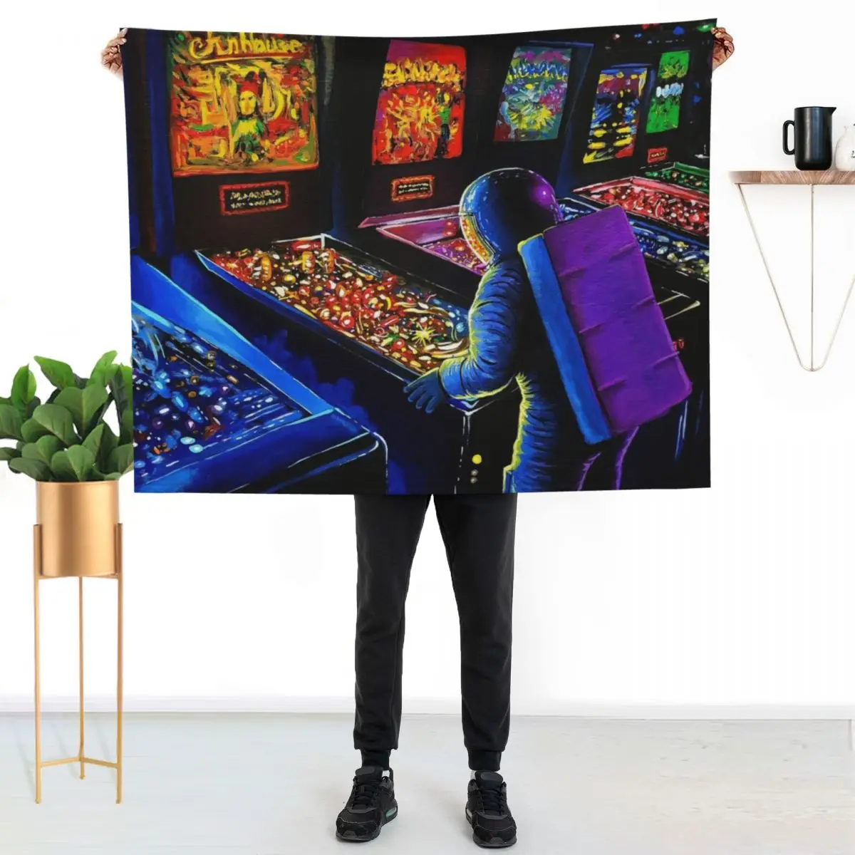 Pinball Wizard Throw Blanket Single blankets and throws warm for winter anime Thins Soft Big Blankets
