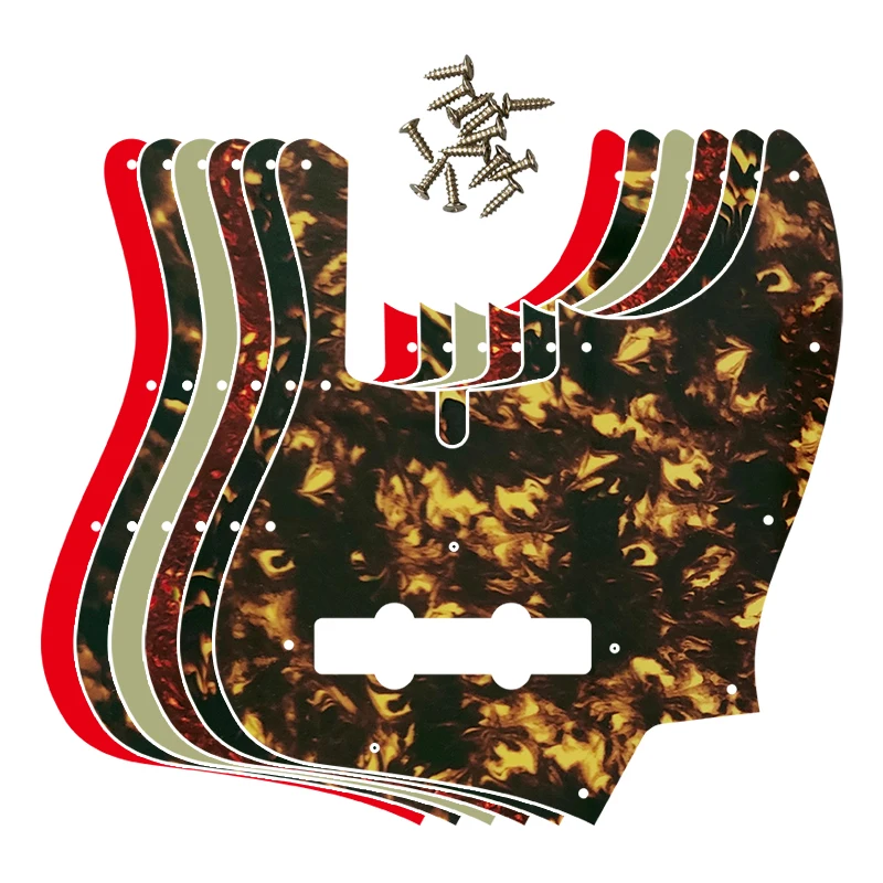 

Fei Man - Custom Quality Pickguard For US,11 Holes, Ateliers Z DAL,5 String Jazz Bass Guitar,Scratch Plate Flame Pattern