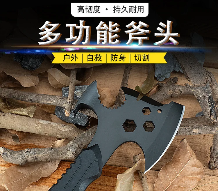 Multifunctional Outdoor Camping Site Hammer, Fire Protection Equipment, Self-protection, Multi-purpose Mountain Board Axe