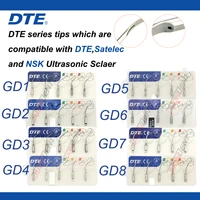 Puntas de escalador ultrasónico Dental DTE, punta de escalado por ultrasonido para odontología, compatible con pieza de mano de escalador NSK SATELEC ACTEON GD1 GD2 GD3 GD4 GD5