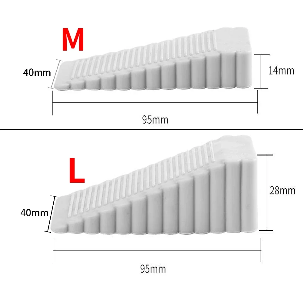 Silicone Protective Block Wedge Doorstops Adhesive Silicone Stop Home Office Universal Door Anti-collision Stopper