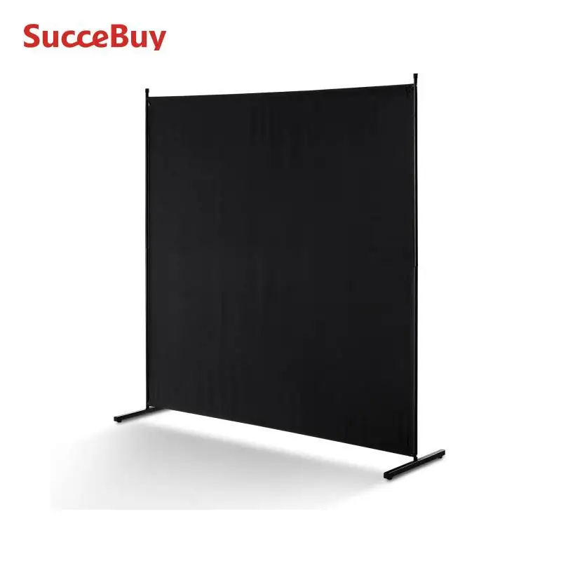 VEVOR Divisorio per Stanze, Divisorio per Stanze a Pannello Singolo, Schermo per la Privacy 1810 x 1815 x 500 mm, Schermo Separatore di Stanze, Pannello Divisorio per Ufficio, Camera da Letto, Nero
