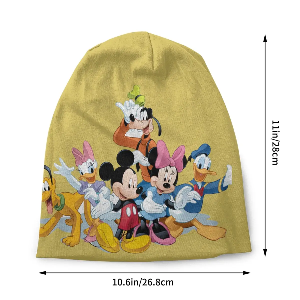 Custom Mickey Mouse Minnie Collage Bonnet Hats Cool Knit Hat For Men Women Winter Warm Skullies Beanies Caps