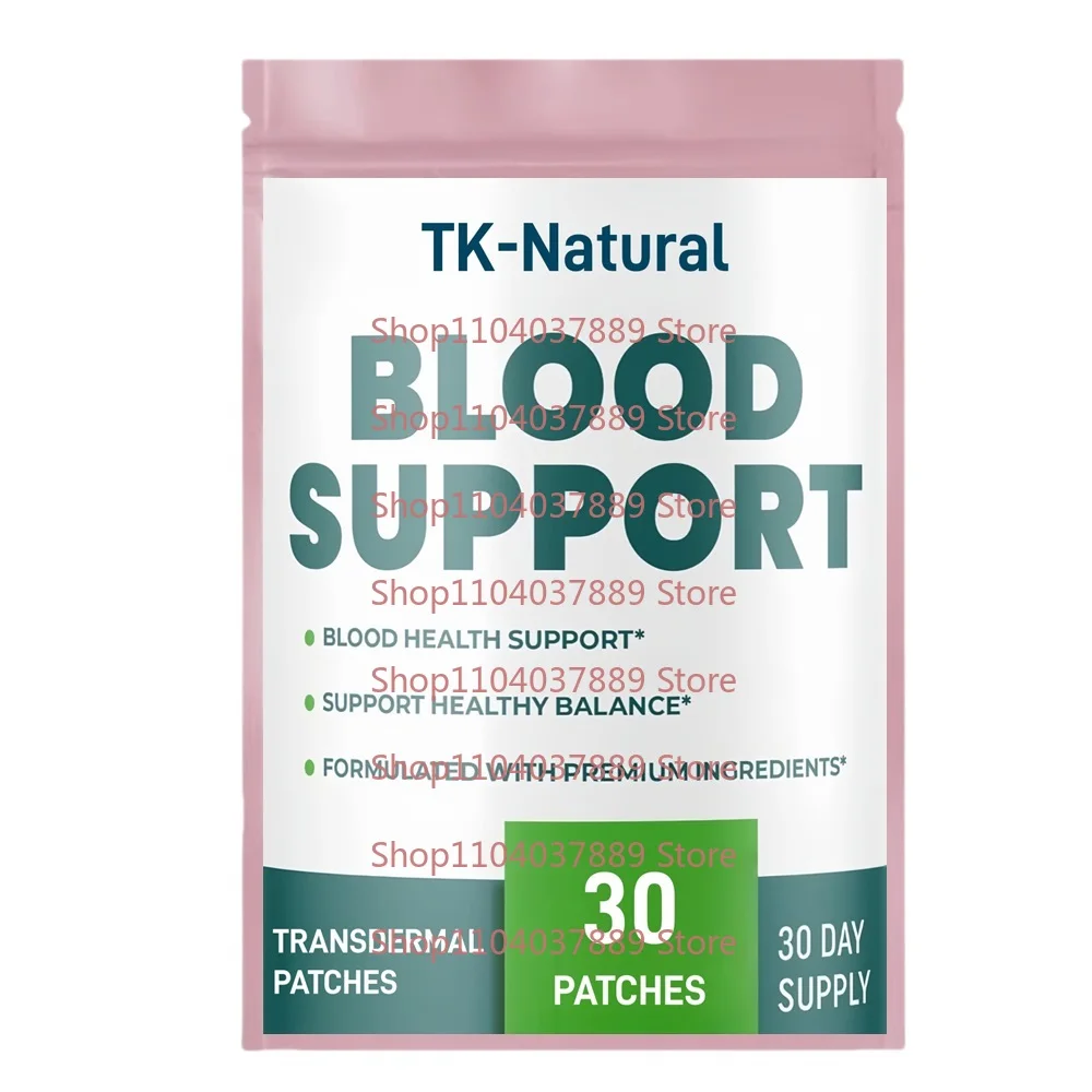 

30 Patches Blood Support Transdermal Patches with Vitamin C, Vitamin E, Zinc, Magnesium to Support Blood Sugar Levels