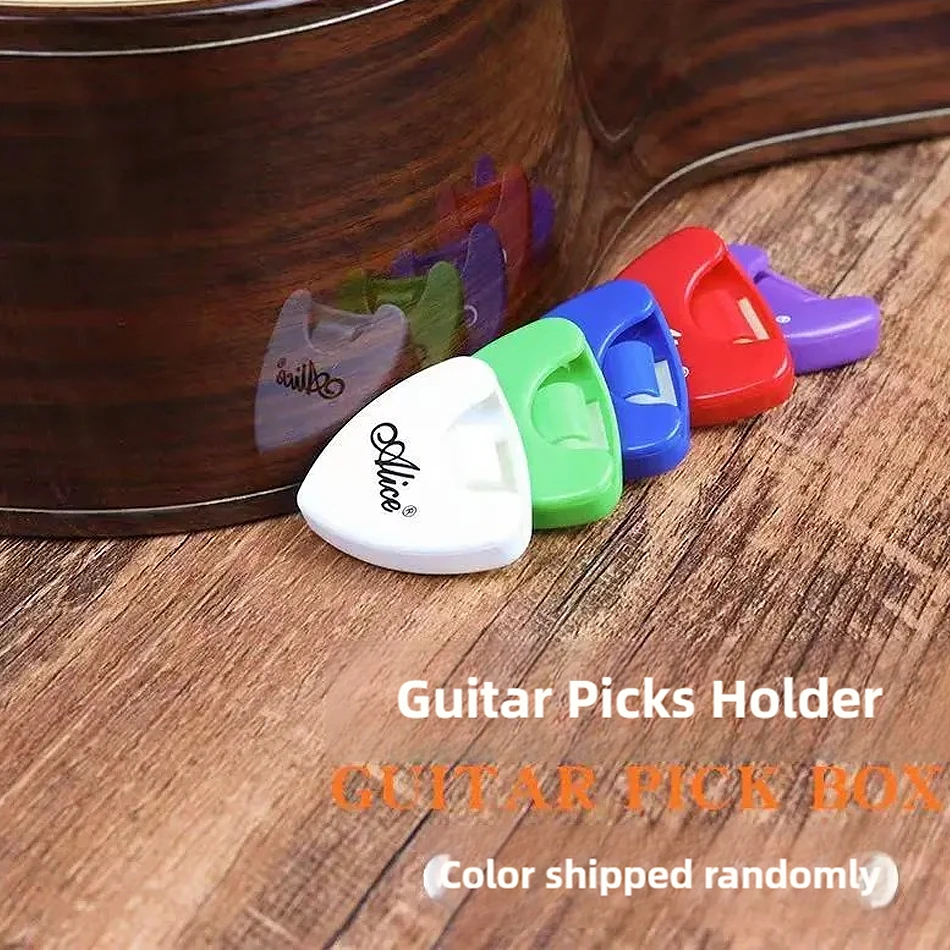 10Pcs/Set Alice Plastic Guitar Picks Holder Picks Accessories Case Box Acoustic Electric Parts Wholesales