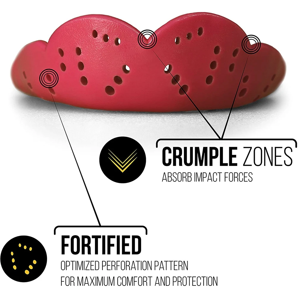 FLLF Спортивная капа EVA защита для зубов для взрослых капа для защиты зубов баскетбол регби бокс каратэ, белый