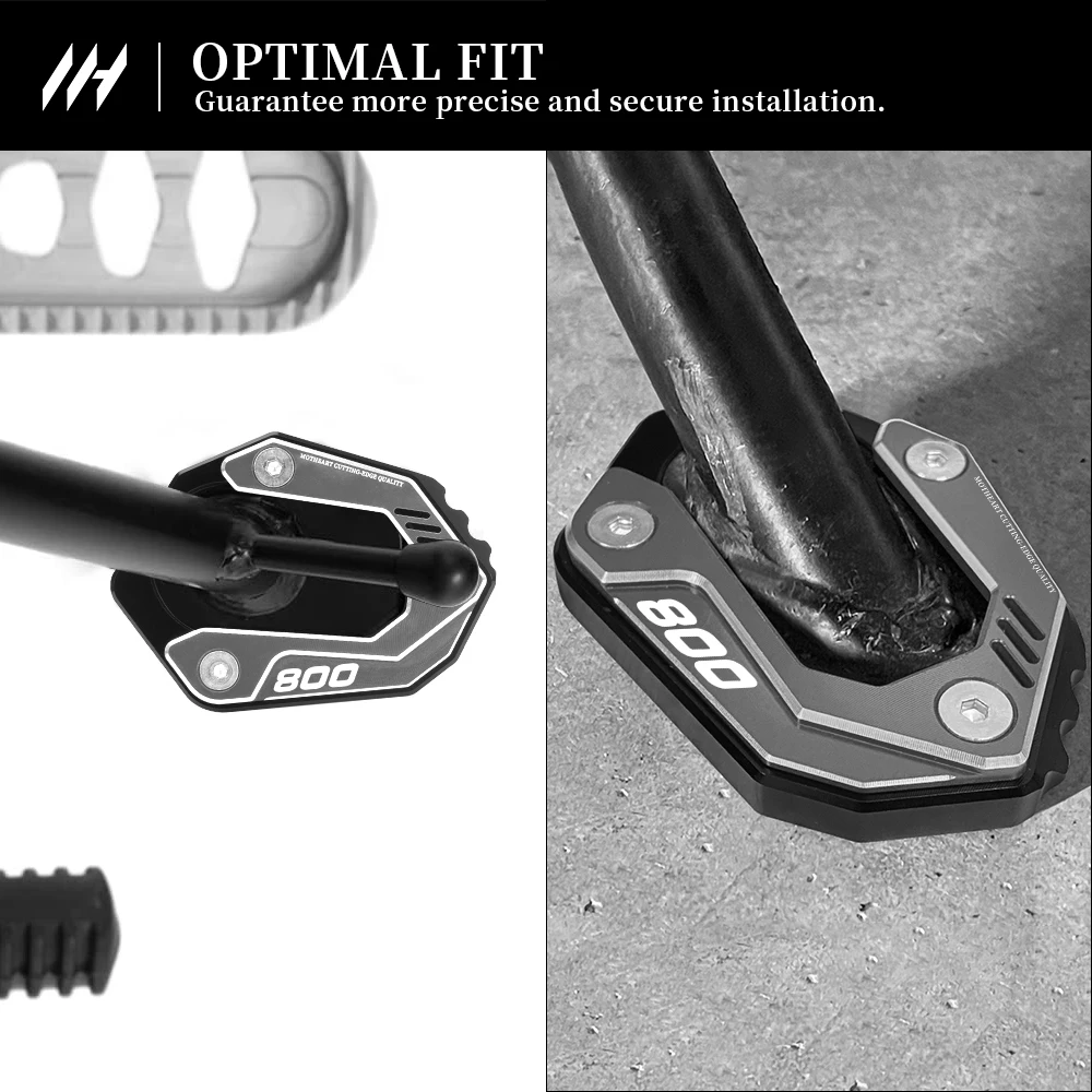 Motorcycle CNC Aluminium Kickstand Pad Side Stand Enlarger Foot Plate For BMW F800GS F850GS 2024-2026 Moto Accessories