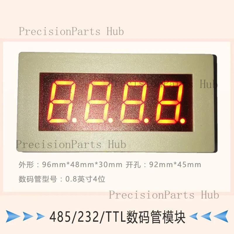 LED Digital Tube Display RS485/232/TTL Display Module PLC Communication MODBUS 4/5/6 Bit