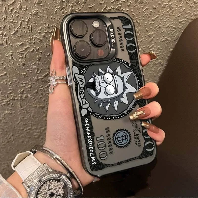 Creative Hollow Banknotes Phone Case For iPhone 11 Cases iPhone 12 13 14 15 Pro Max XS X XR 78 Plus SE 2020 Cover