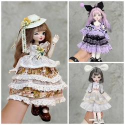 1/6 BJD Doll Clothes 30cm Princess Doll Fashion Palace Style Skirt Set Doll Accessories