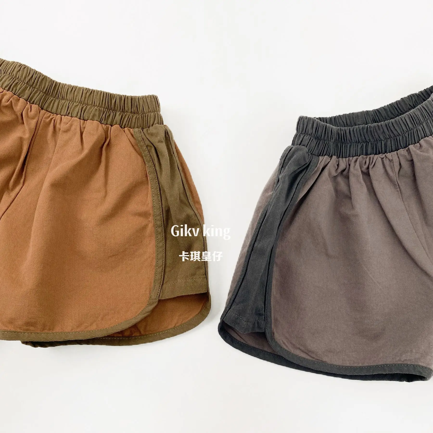 2026 Summer New Children Loose Shorts Cotton Girls Thin Breathable Casual Shorts Toddler Boys Solid Sports Shorts Kids Clothes