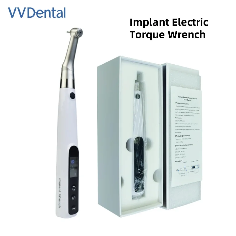 

Dental Electric Torque Implant Wrench Equipped with 16pcs file clip Universal Screwdriver Dentistry Repair Tools