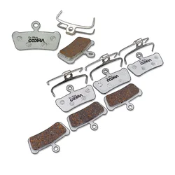 Bicycle Disc Brake Pads for SRAM MTB G2/GUIDE & AVID TRAIL Caliper, 4 Pairs, Ex Plus Aluminum Alloy Backing