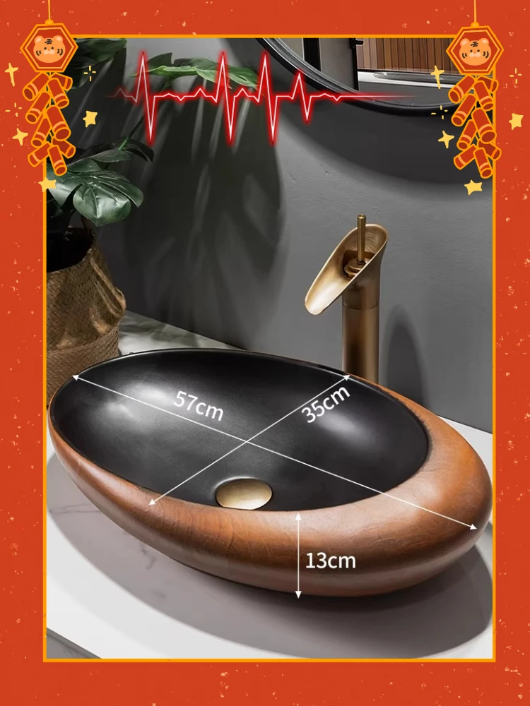 

Washbasin on the art stage, balcony toilet, hotel B&B apartment, washbasin