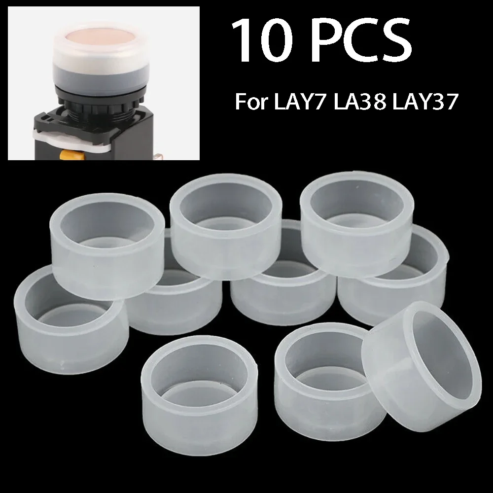 22mm Mount LAY7 LA38 LAY37 Switch Cap, 10PCS Push Button Cover, Enhance Button Switch Security, Industrial Applicability