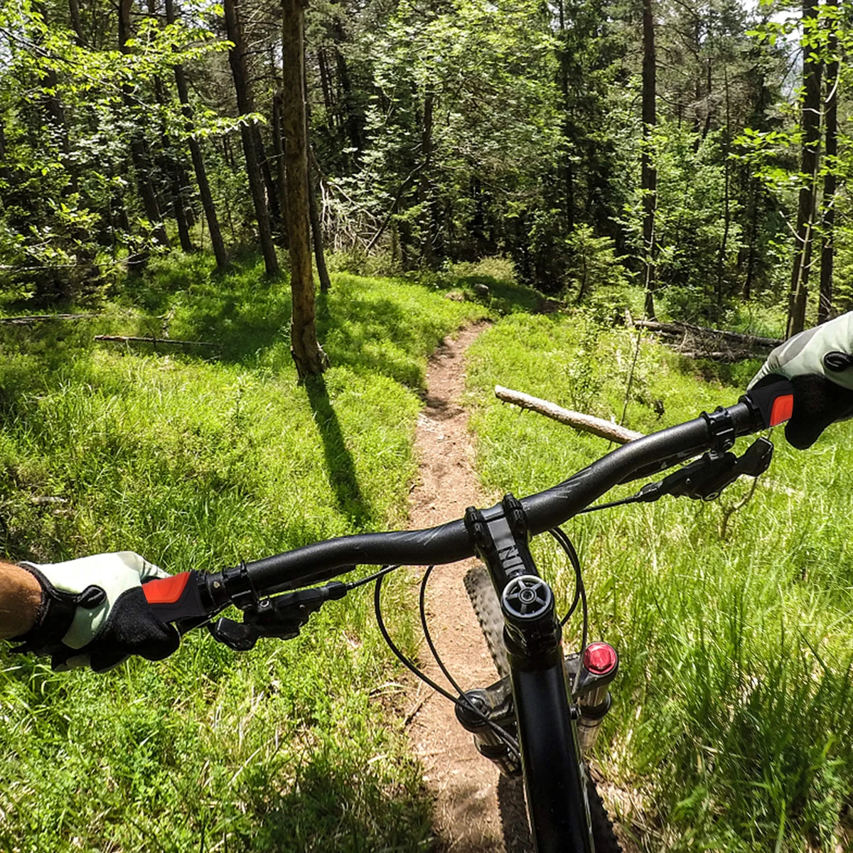 2pcs Mountain Bike Handlebar Grips Non Slip Comfortable Rubber Universal Bicycle Tricycle Handle Covers Soft Anti Skid Surface