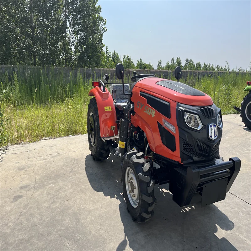 SYNBON Multifunctional 4 Wheels Farm 50hp 4x4 Small Tractor For Farm And Garden