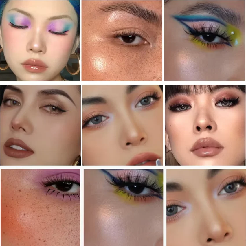 

6-color Trimming Plate Highlighter Palette Blush Palette Female Cosmetics Cute Makeup Tray Lasting Nature Makeup Palette