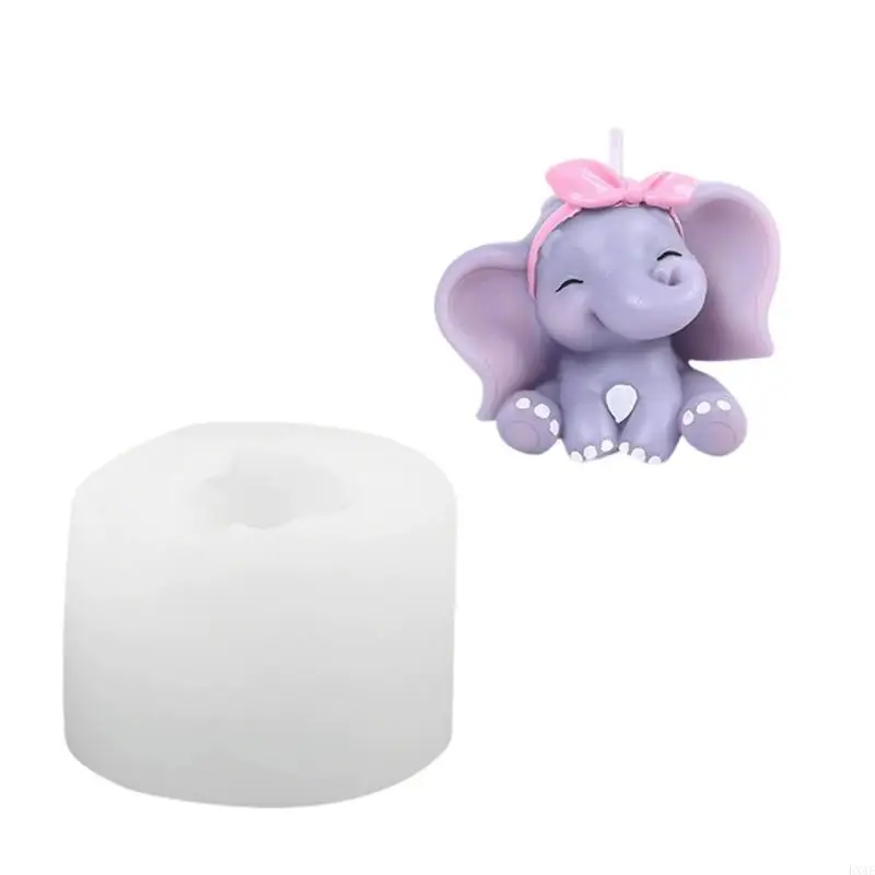 Reusable Heat Resistant Elephant Decorating Molds Easy Releasing Design Suitable for Candle Making and Festival Crafts