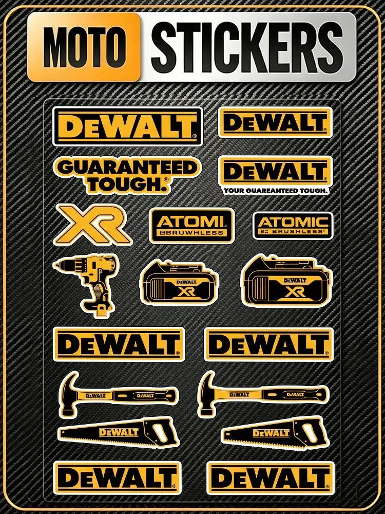 

For DEWALT High Visibility Reflective Waterproof Decal Scratch Hide Sticker Fit Car Motorcycle Helmet Refrigerator