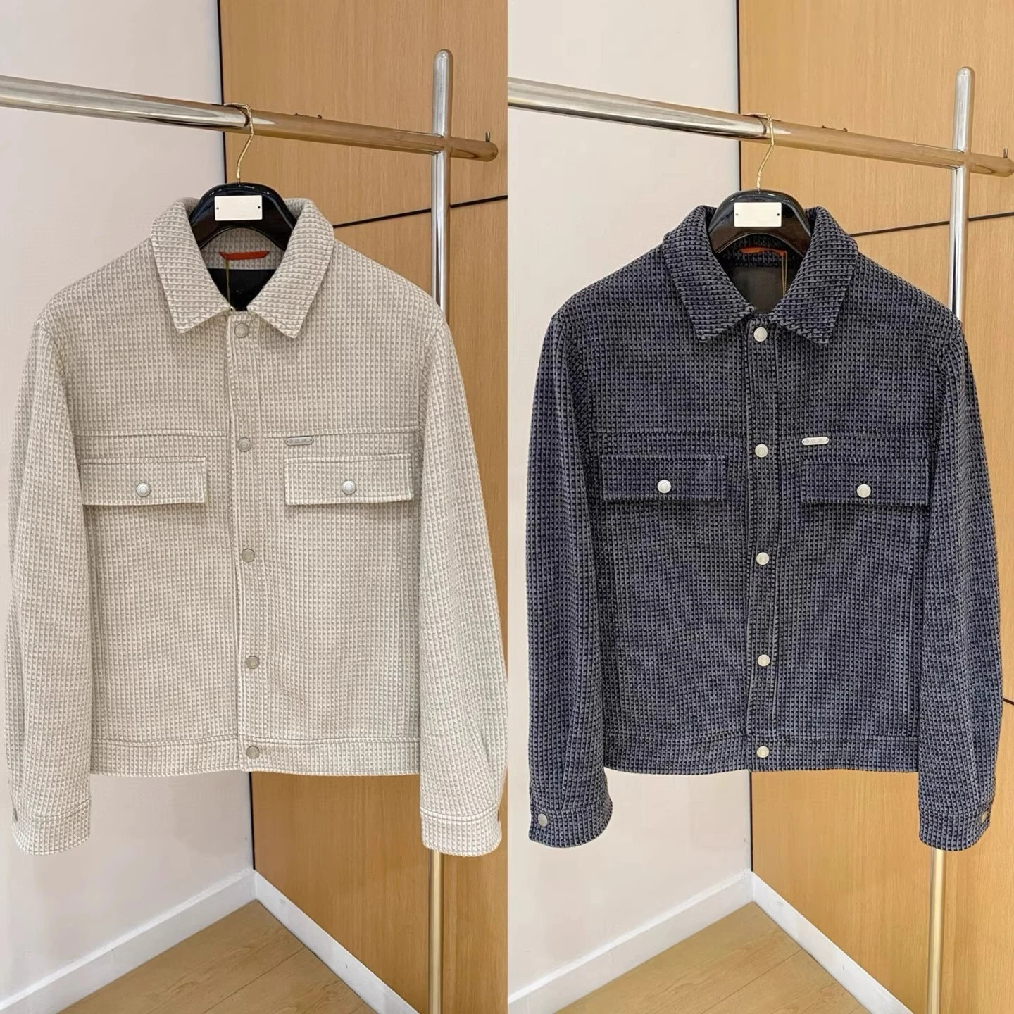

LP Italian 25aw Casual Lapel Long Sleeve Solid Color Jacket