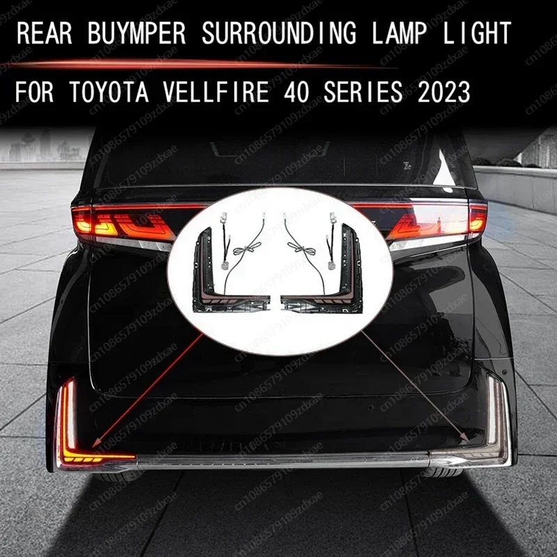 Led Achterbumper Reflector Dynamische Remlicht Achterlicht Auto Richtingaanwijzer Licht Voor Toyota Vellfire 40 Serie 2023 +